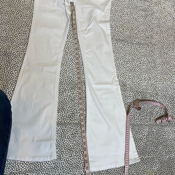 Celebrity Pink White Bell Bottom Pants Mid Rise Wide Leg Size 25 - Picture 5 of 11